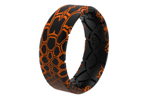 Kryptek Inferno 3D Camo Groove Ring on its side