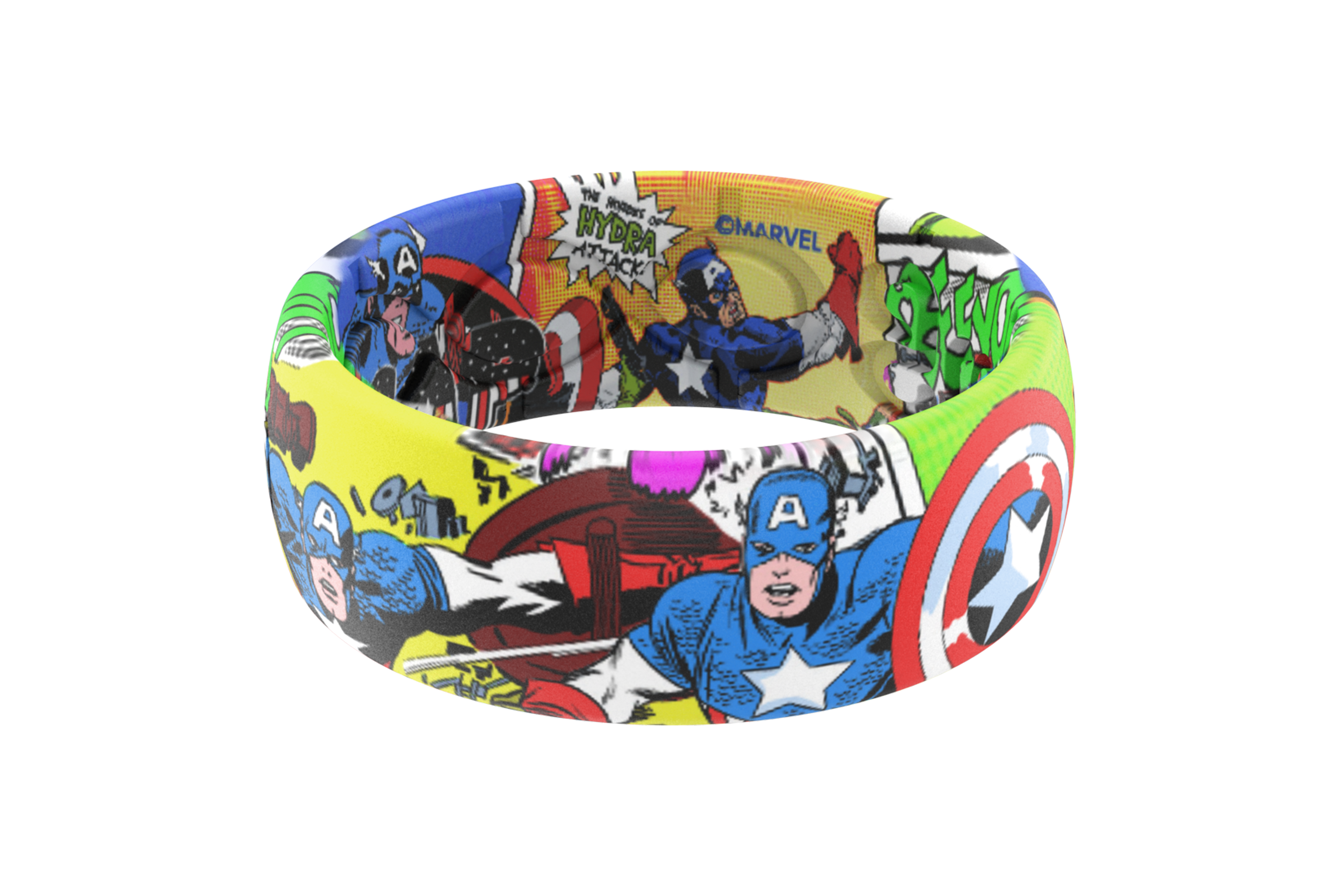 Captain America Classic Comic Ring Marvel - Captain America Groove Life 