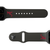 College Alabama Black apple watch band with gray hardware viewed from rear    