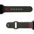  College Maryland Black  apple watch band with gray hardware viewed from rear 