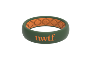 Thin NWTF Moss Green Orange Logo front