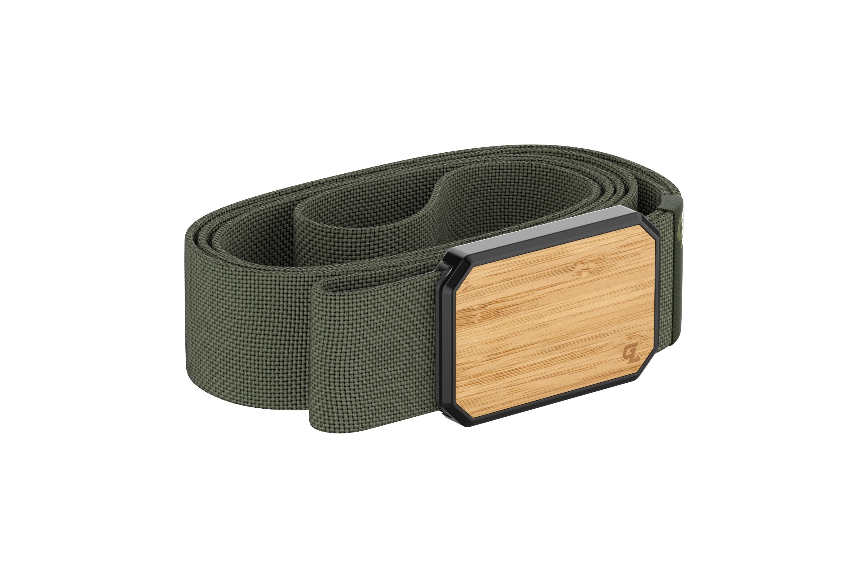 Groove Belt Bamboo/Olive  viewed from side