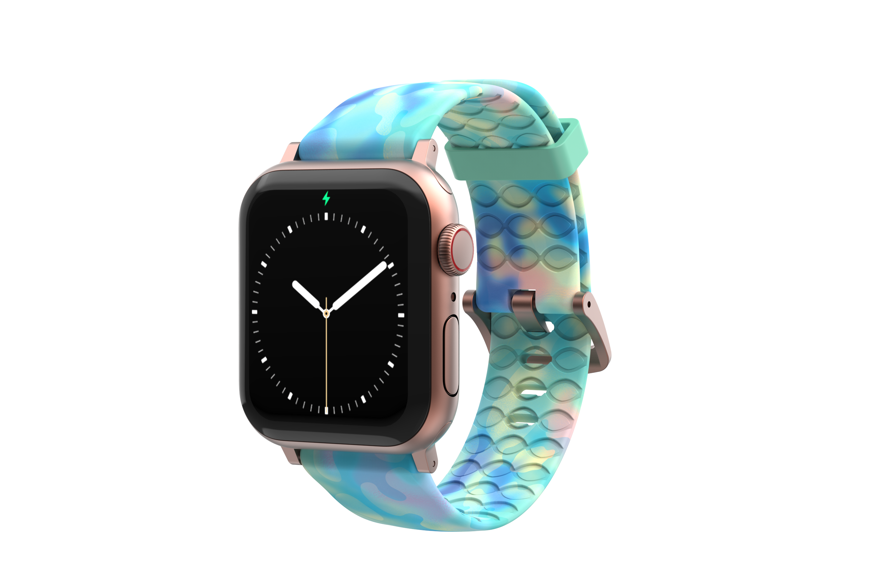 Opal - Apple Watch Band with rose gold hardware viewed front on