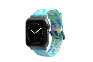 Opal - Apple Watch Band with gray hardware viewed front on