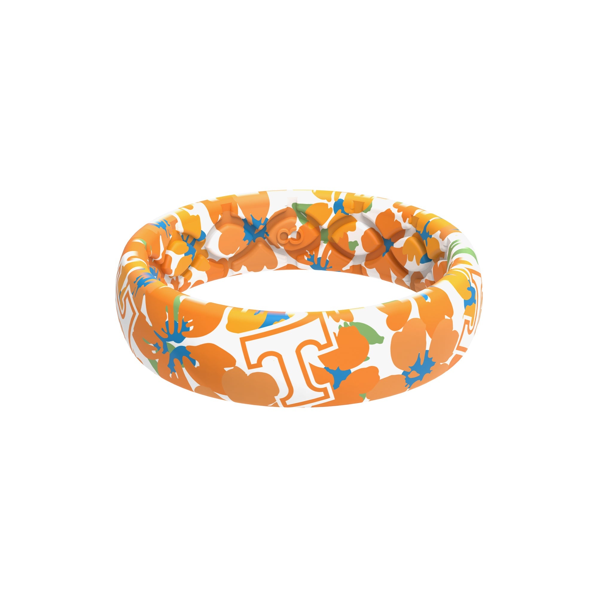 FANATICS Tennessee Volunteers Thin College Floral Ring Groove Life 