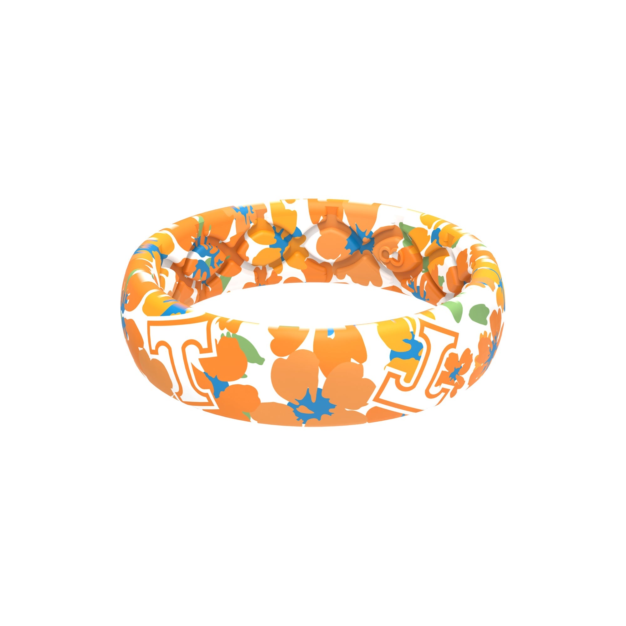 FANATICS Tennessee Volunteers Thin College Floral Ring Groove Life 