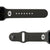 College Georgia Black  apple watch band with gray hardware viewed from rear 