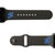  College Kentucky Black apple watch band with gray hardware viewed from rear 