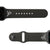 College West Virginia Black apple watch band with gray hardware viewed from rear 