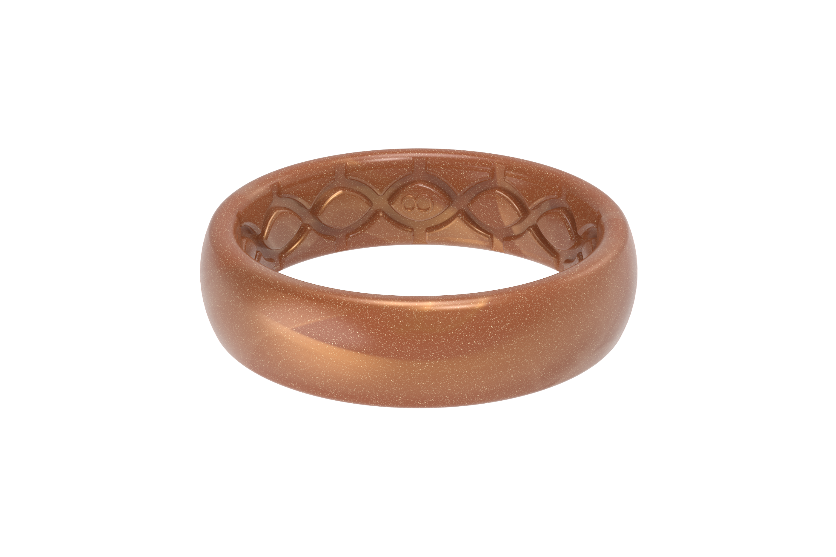 Solid Copper Thin Ring view 2