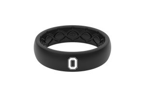 Thin College Ohio State Black Logo viewed front on