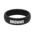 Thin NFL Cleveland Browns Black - Groove Life Silicone Wedding Rings