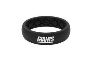Thin NFL New York Giants Black - Groove Life Silicone Wedding Rings