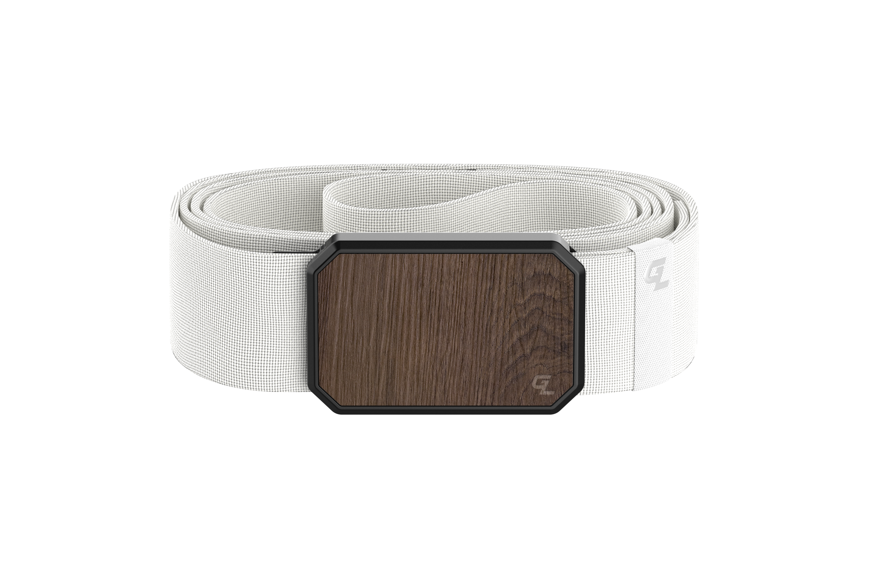 Groove Belt Walnut/White front view
