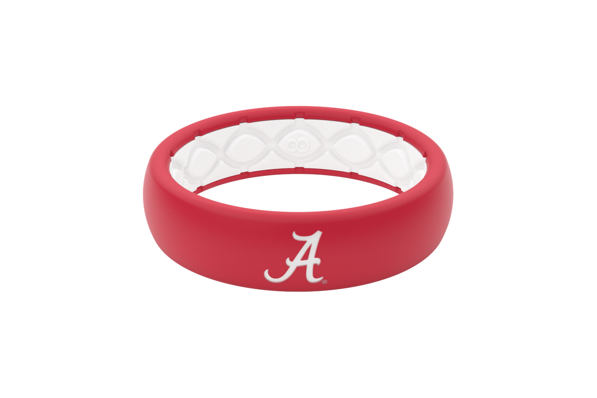 College Alabama Logo Thin Ring