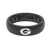 Thin College Georgia Black Logo  viewed front on