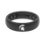 Michigan State Silicone Ring - Black - Thin  viewed front on