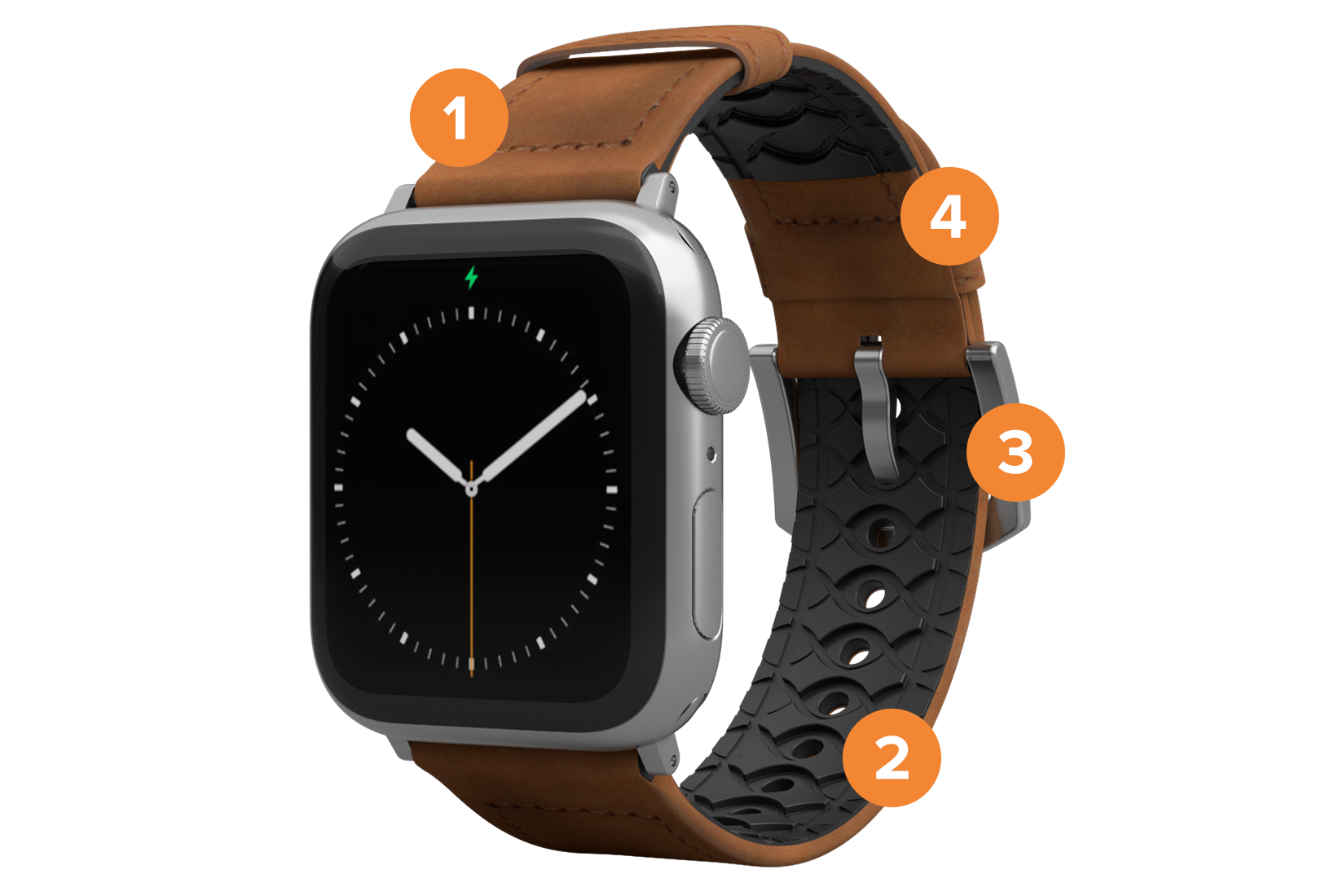 leather watchband numbered render for FAQ